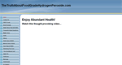Desktop Screenshot of foodgrade-hydrogenperoxide.com